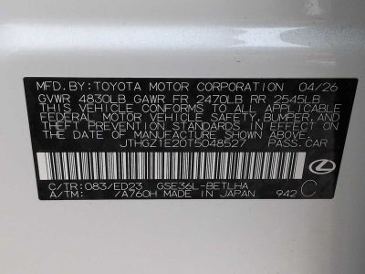 2026 Lexus IS IS 350 F SPORT AWD
