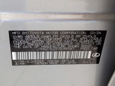 2026 Lexus IS IS 350 F SPORT AWD