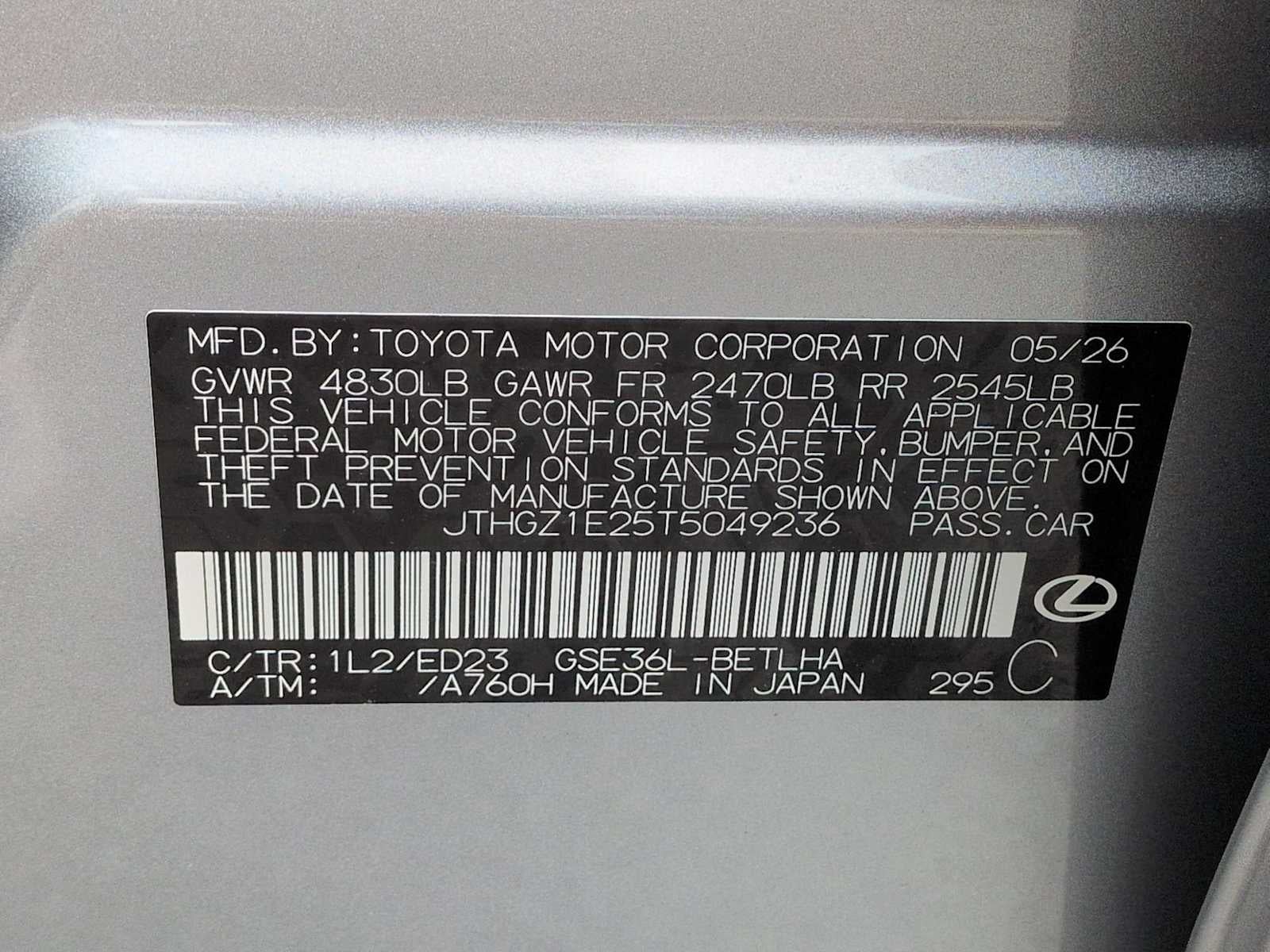 2026 Lexus IS IS 350 F SPORT AWD