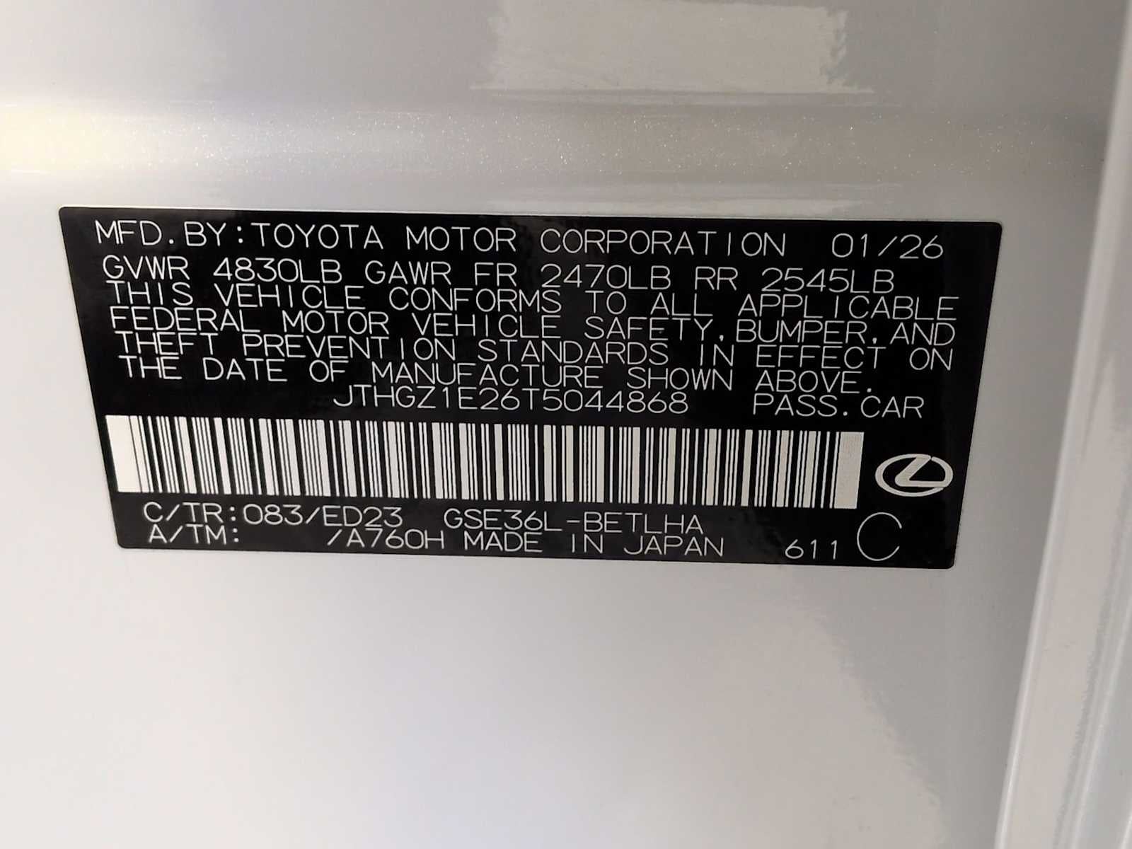 2026 Lexus IS IS 350 F SPORT AWD