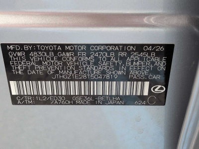 2026 Lexus IS IS 350 F SPORT AWD