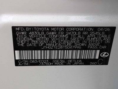 2026 Lexus IS IS 350 F SPORT AWD