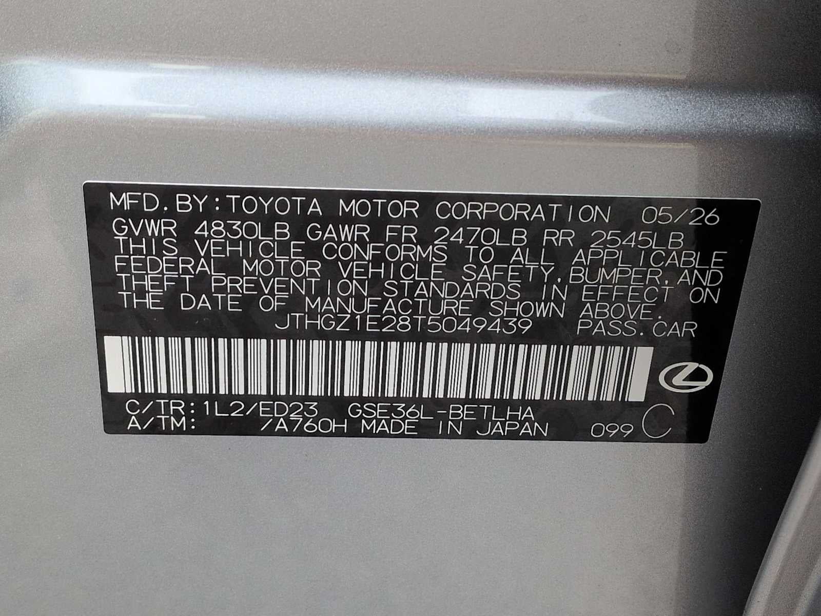 2026 Lexus IS IS 350 F SPORT AWD