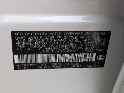 2026 Lexus IS IS 350 F SPORT AWD