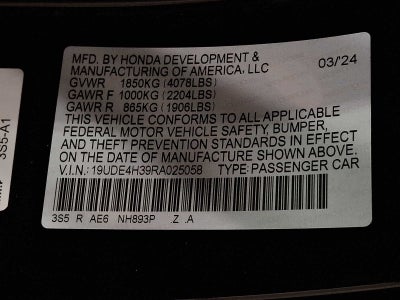2024 Acura Integra w/A-Spec Package