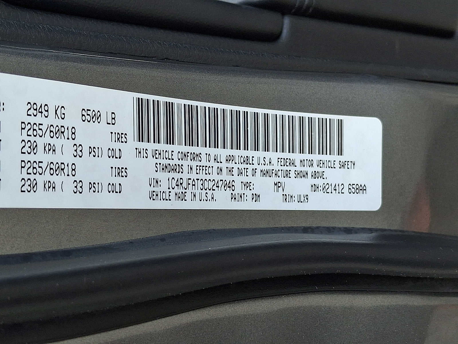 2012 Jeep Grand Cherokee Laredo