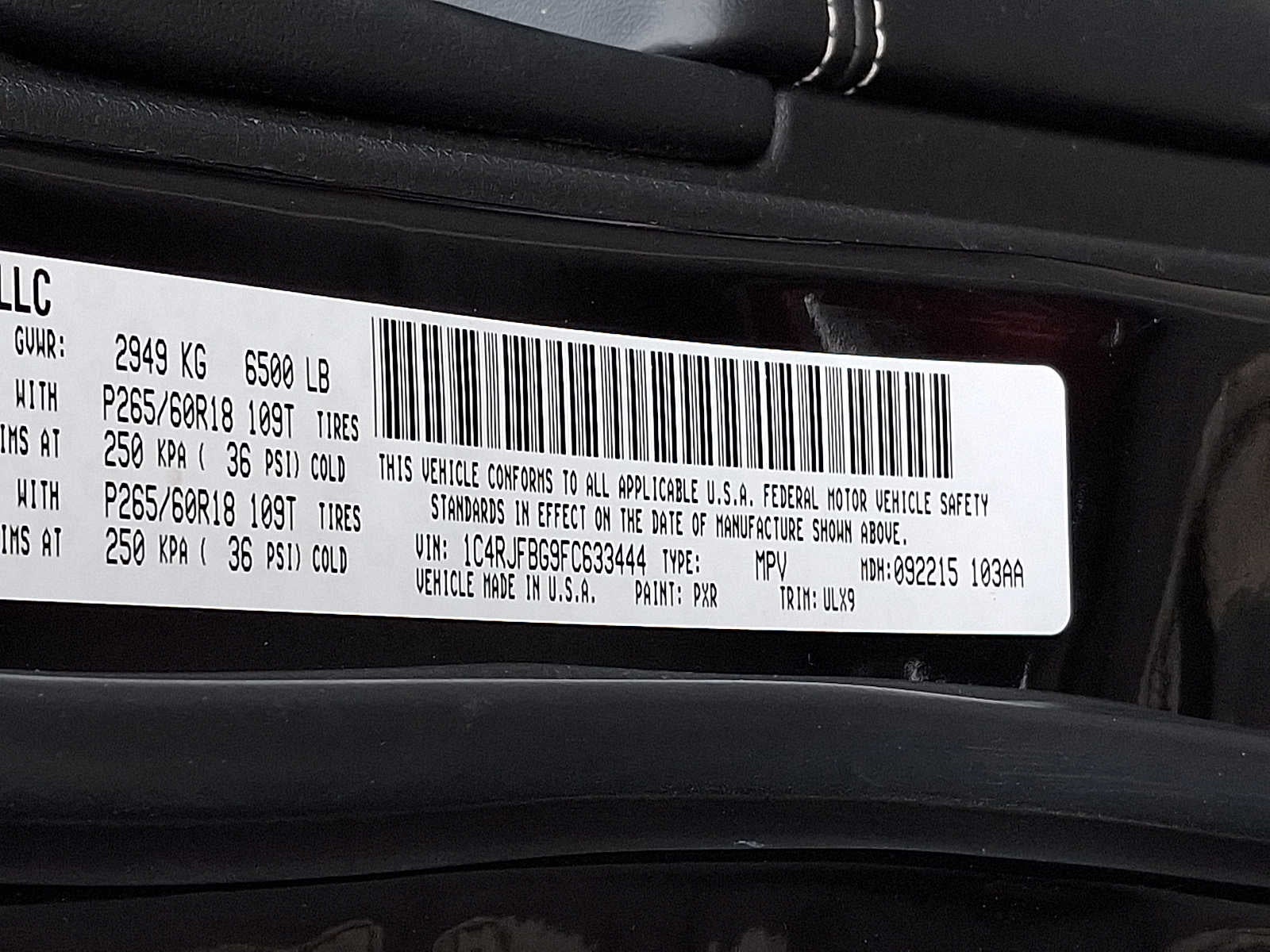 2015 Jeep Grand Cherokee Limited