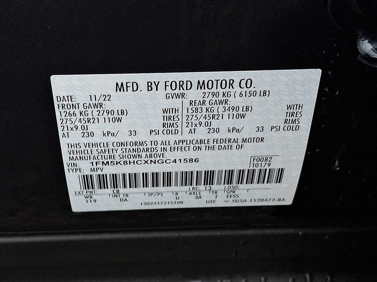 2022 Ford Explorer Platinum