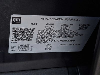 2023 Chevrolet Tahoe 4WD 4dr Z71