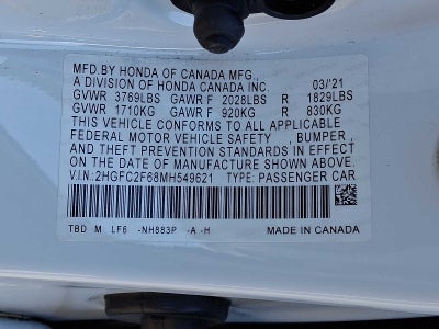 2021 Honda Civic Sedan LX