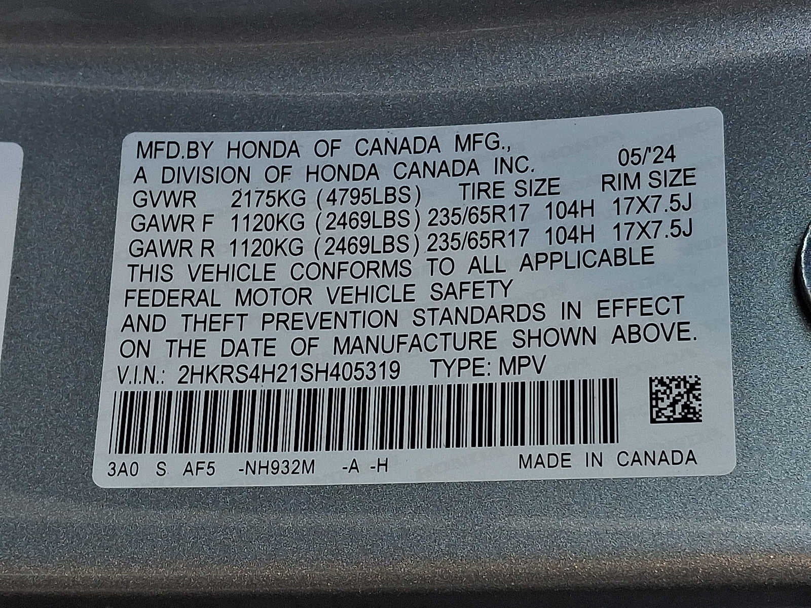 2025 Honda CR-V LX