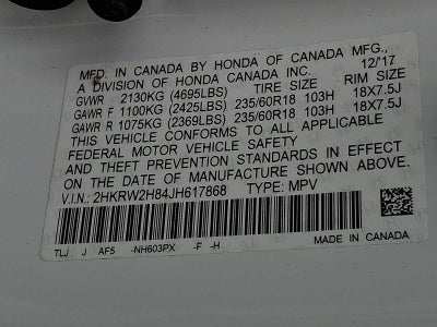 2018 Honda CR-V EX-L