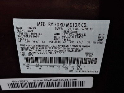 2023 Lincoln Nautilus Standard