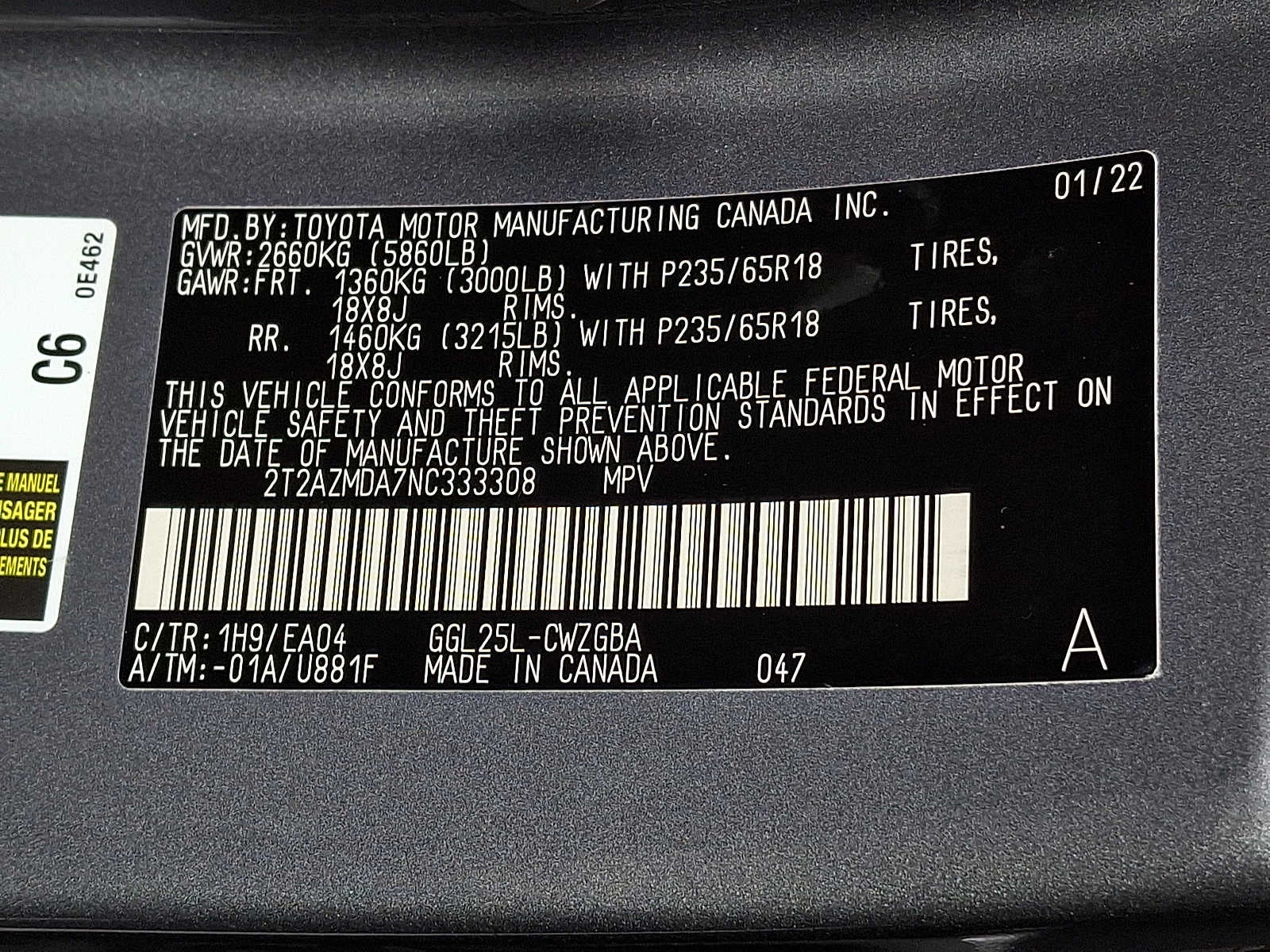 2022 Lexus RX RX 350 AWD