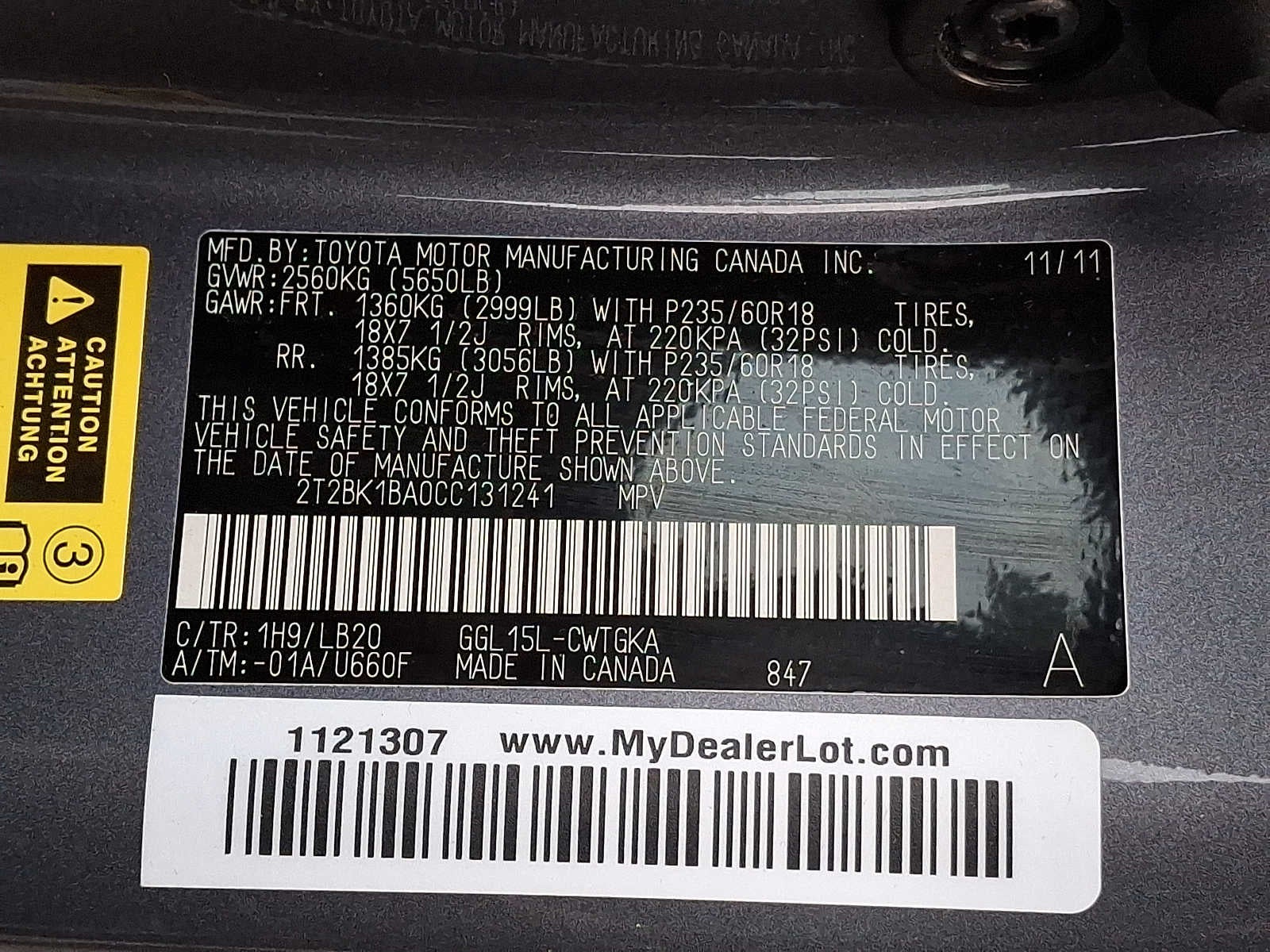 2012 Lexus RX 350 AWD 4dr