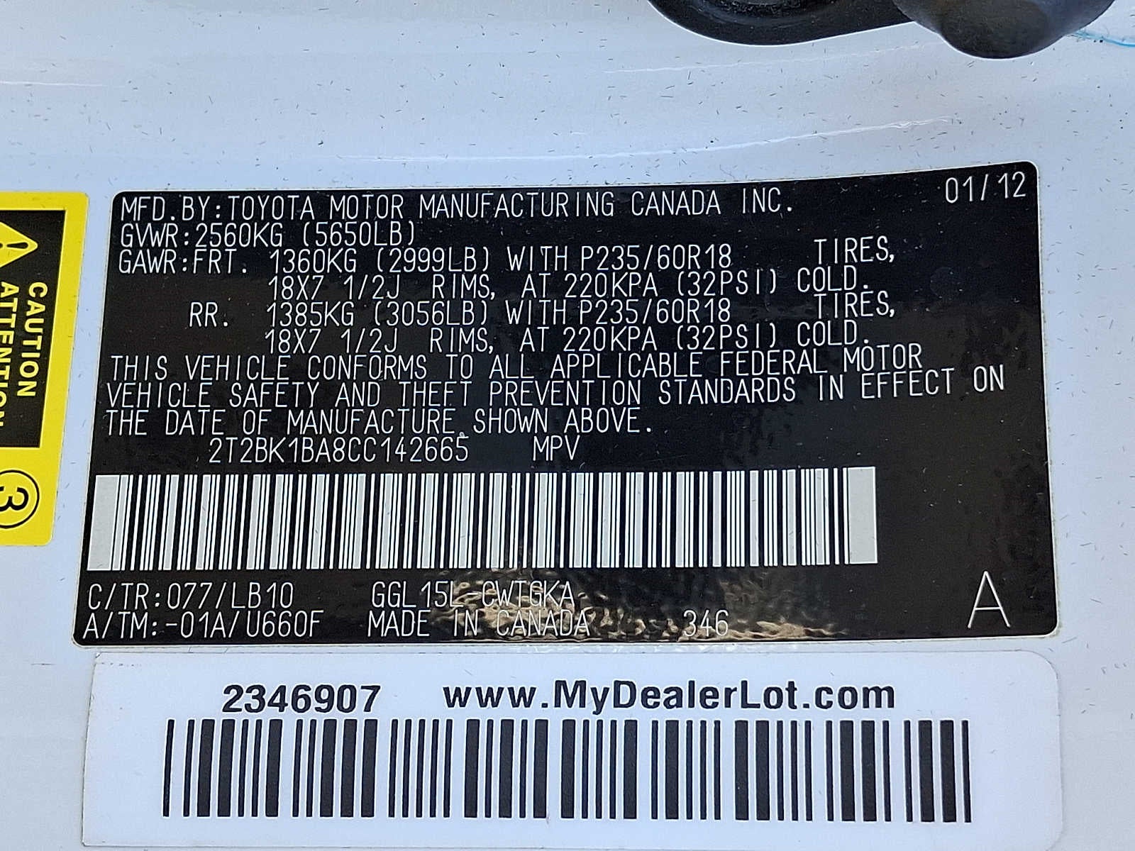 2012 Lexus RX 350 AWD 4dr