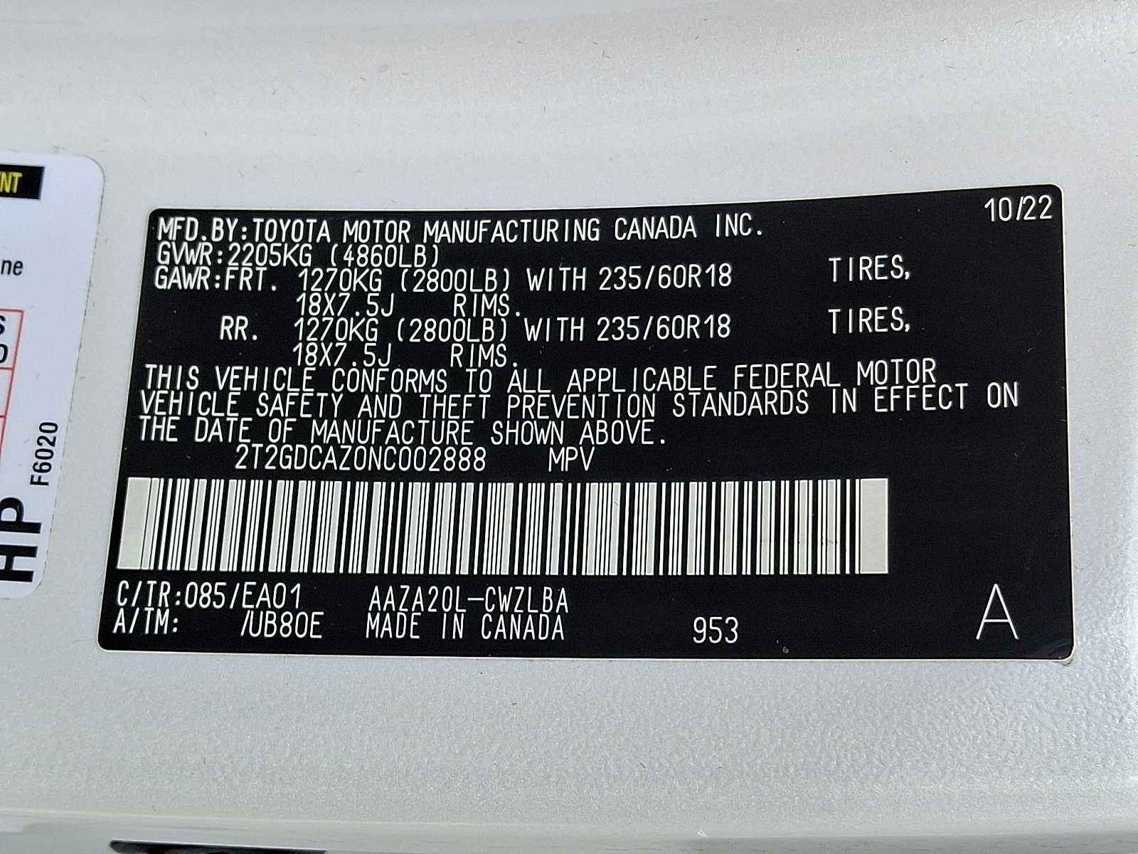 2022 Lexus NX 250 PREMIUM FWD PREMIUM FWD