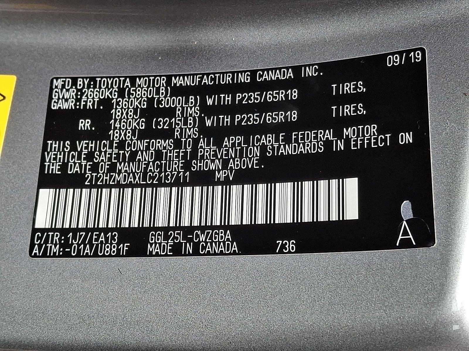 2020 Lexus RX RX 350 AWD