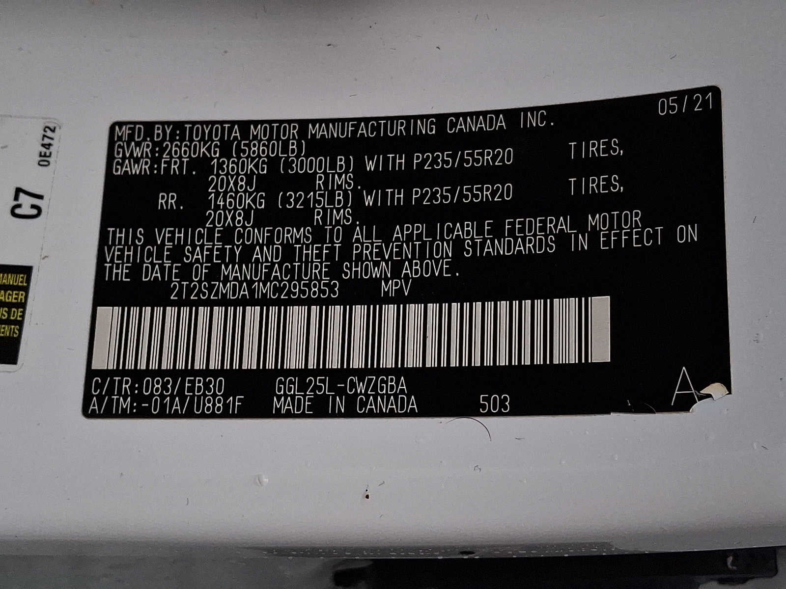2021 Lexus RX RX 350 F SPORT Appearance AWD