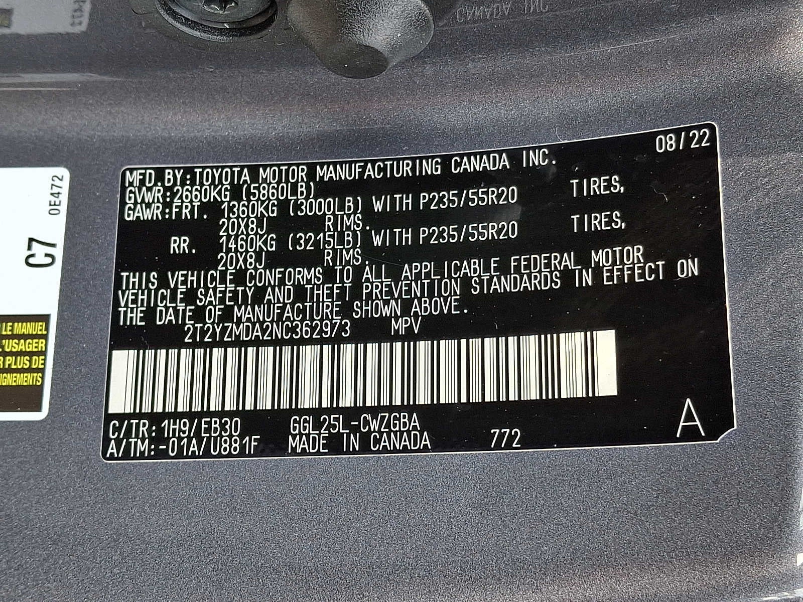 2022 Lexus RX 350 F SPORT PERFORMANCE AWD F SPORT PERFORMANCE AWD