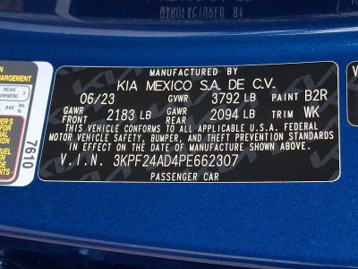 2023 Kia Forte LXS