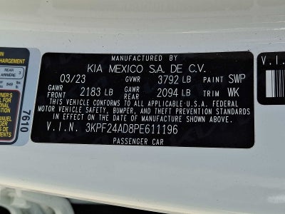 2023 Kia Forte LXS