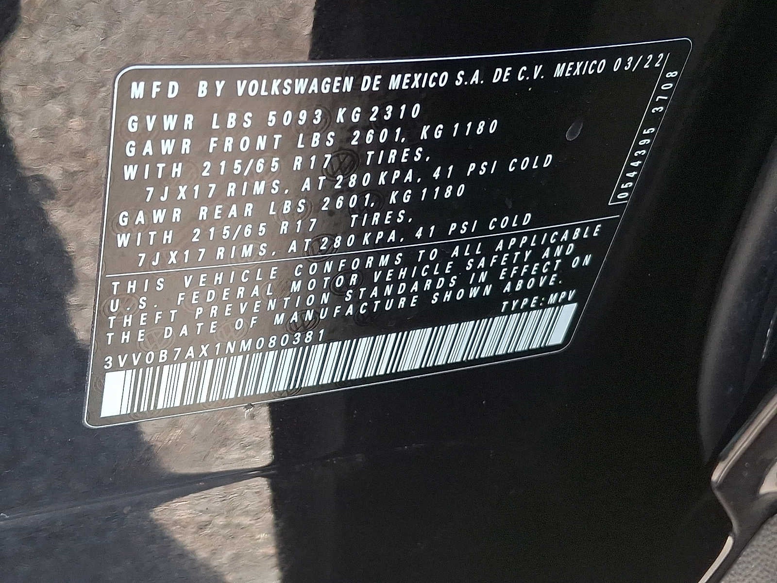 2022 Volkswagen Tiguan S