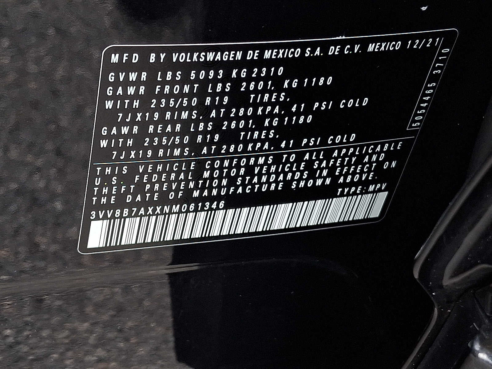 2022 Volkswagen Tiguan SE R-Line Black