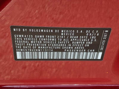 2019 Volkswagen Jetta SE