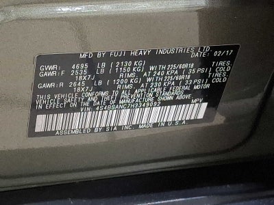 2017 Subaru Outback 2.5i Limited