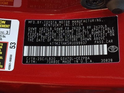 2024 Toyota Camry XSE V6