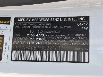 2017 Mercedes-Benz C-Class C 300