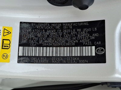 2017 Lexus ES 350 ES 350 FWD