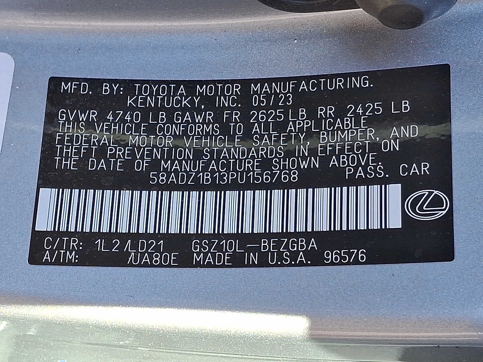 2023 Lexus ES ES 350 FWD