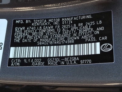 2024 Lexus ES ES 350 FWD