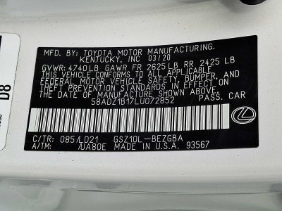 2020 Lexus ES 350 ES 350 FWD