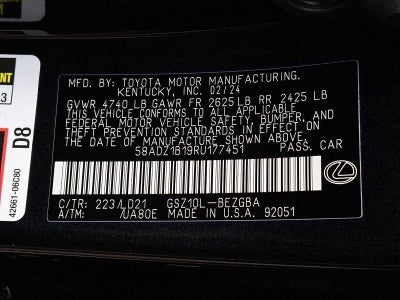 2024 Lexus ES 350 ES 350 FWD