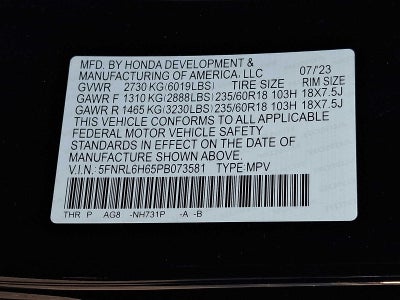 2023 Honda Odyssey EX-L Auto