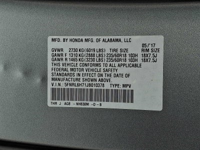 2018 Honda Odyssey EX-L