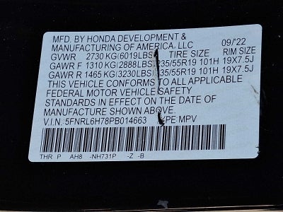 2023 Honda Odyssey Sport