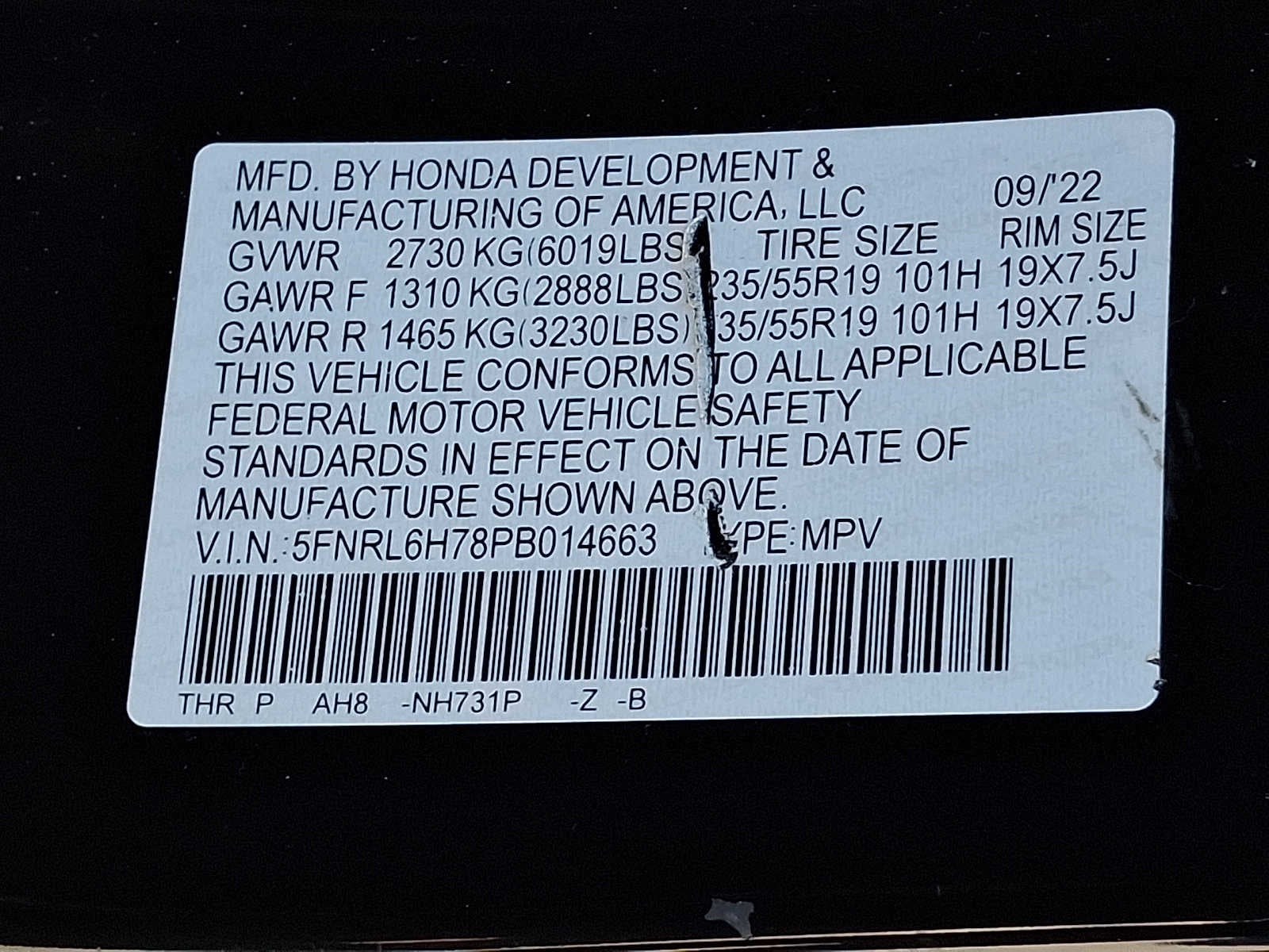 2023 Honda Odyssey Sport