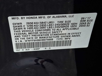 2017 Honda Pilot Elite