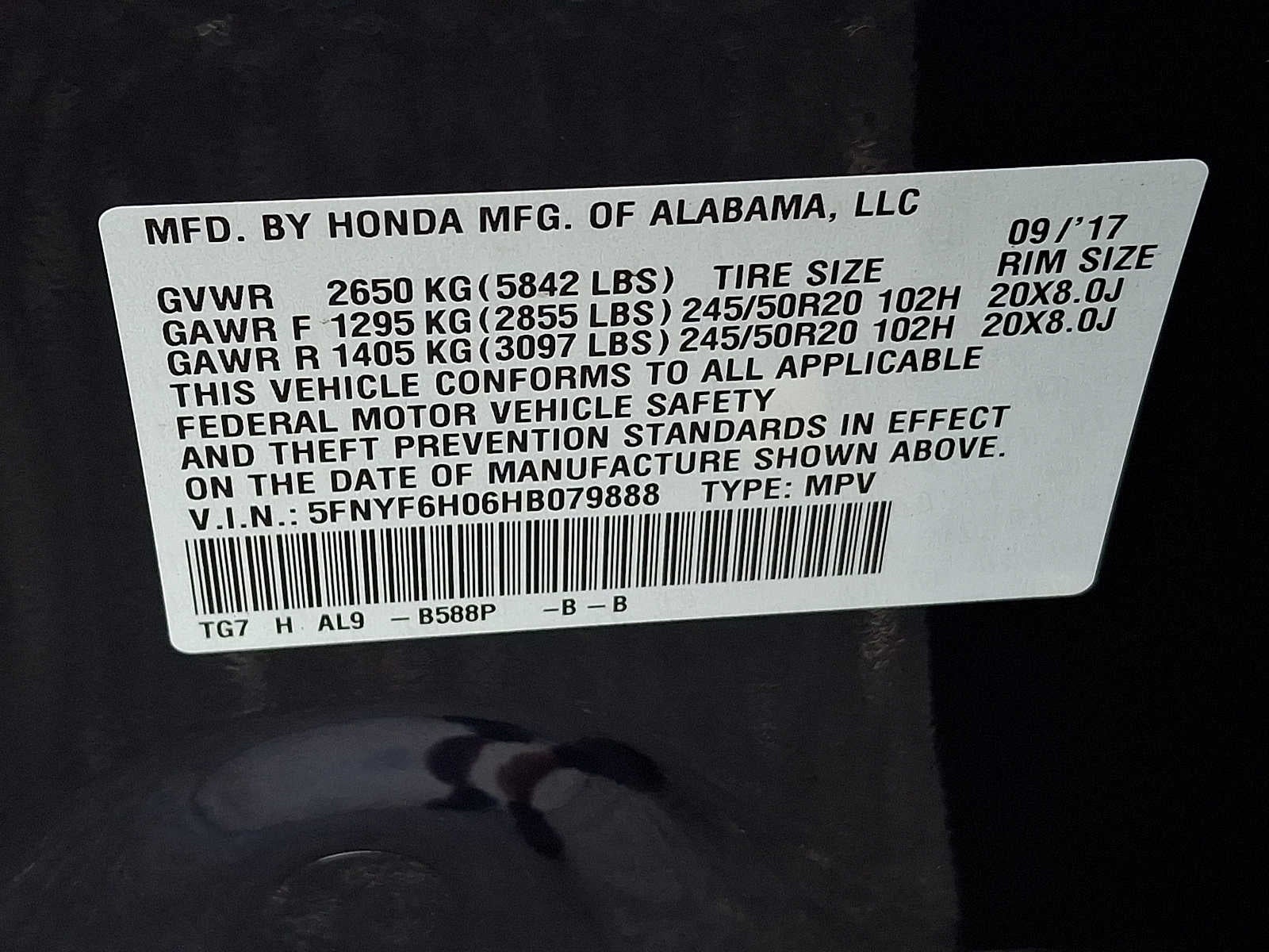 2017 Honda Pilot Elite