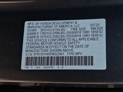 2023 Honda Pilot EX-L 8 Passenger