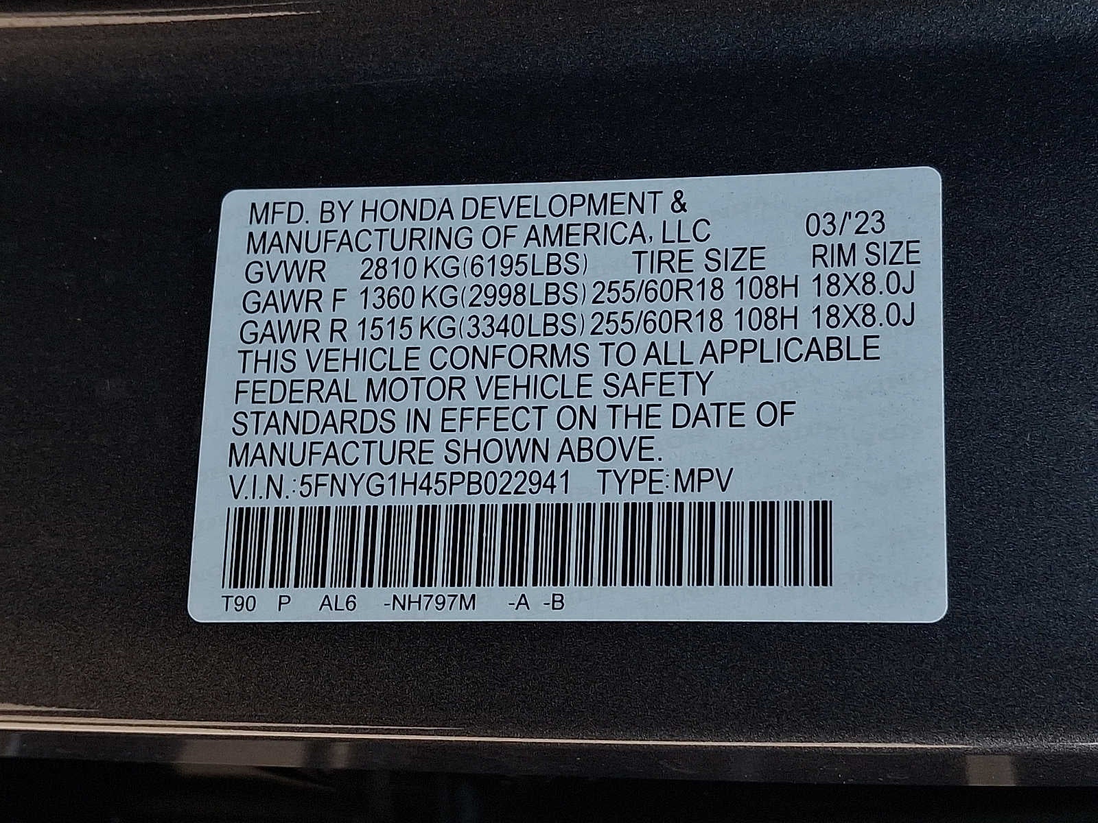 2023 Honda Pilot EX-L 8 Passenger