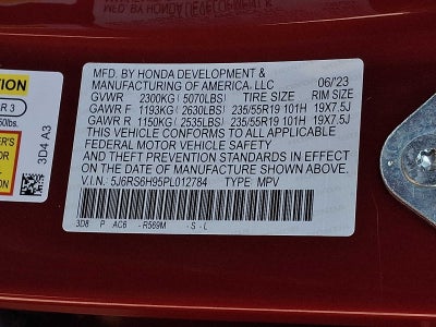 2023 Honda CR-V Hybrid Sport Touring AWD