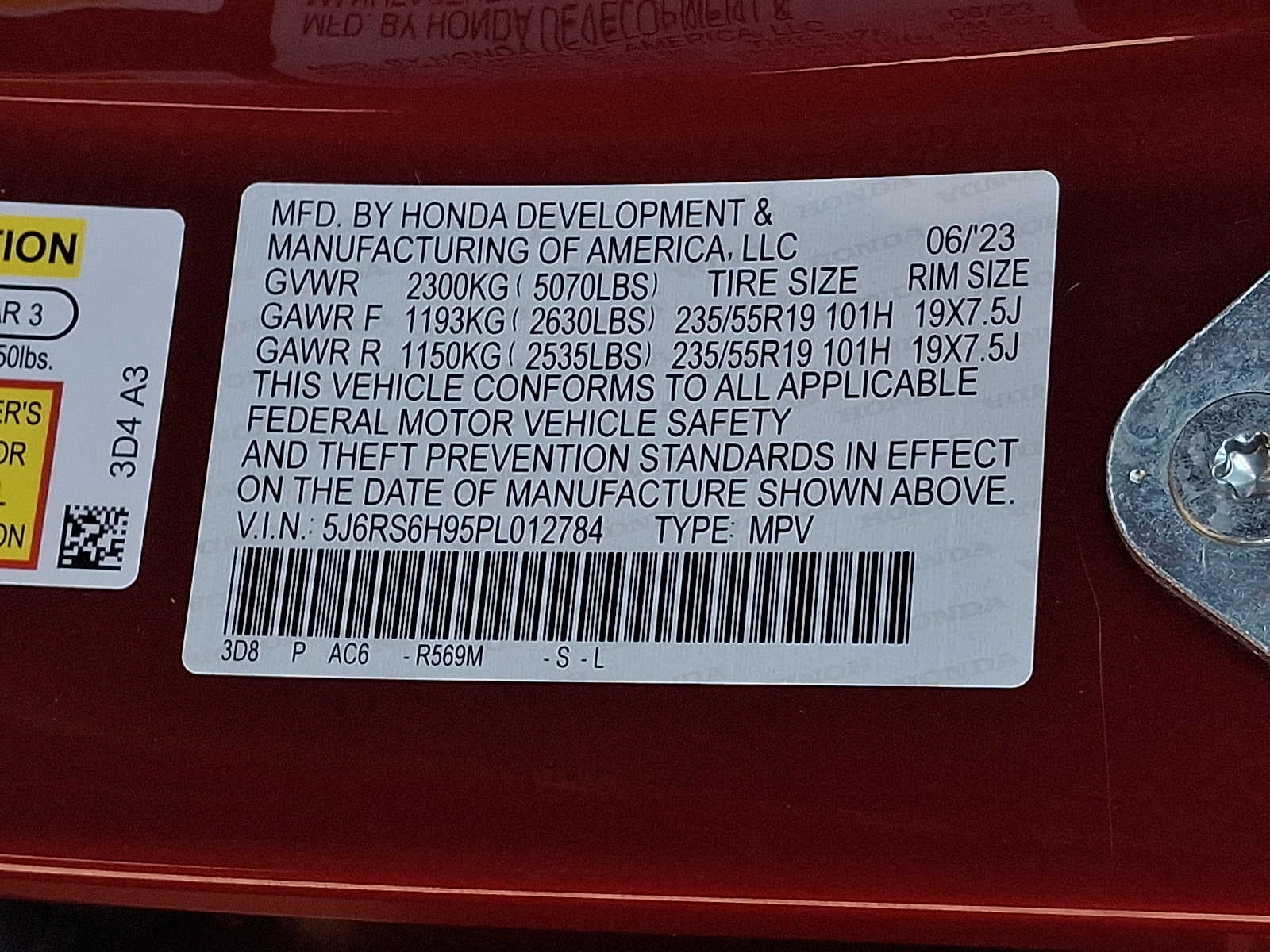 2023 Honda CR-V Hybrid Sport Touring AWD