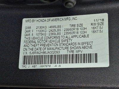 2018 Honda CR-V EX-L