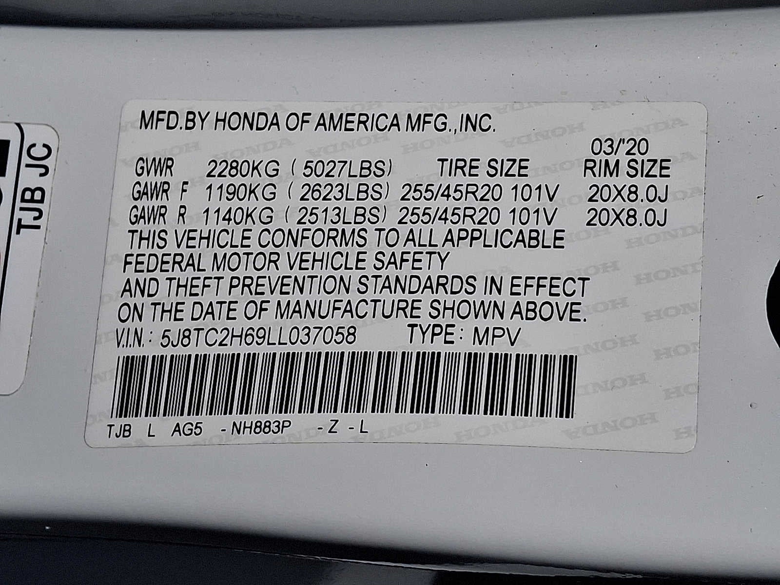 2020 Acura RDX w/A-Spec Pkg