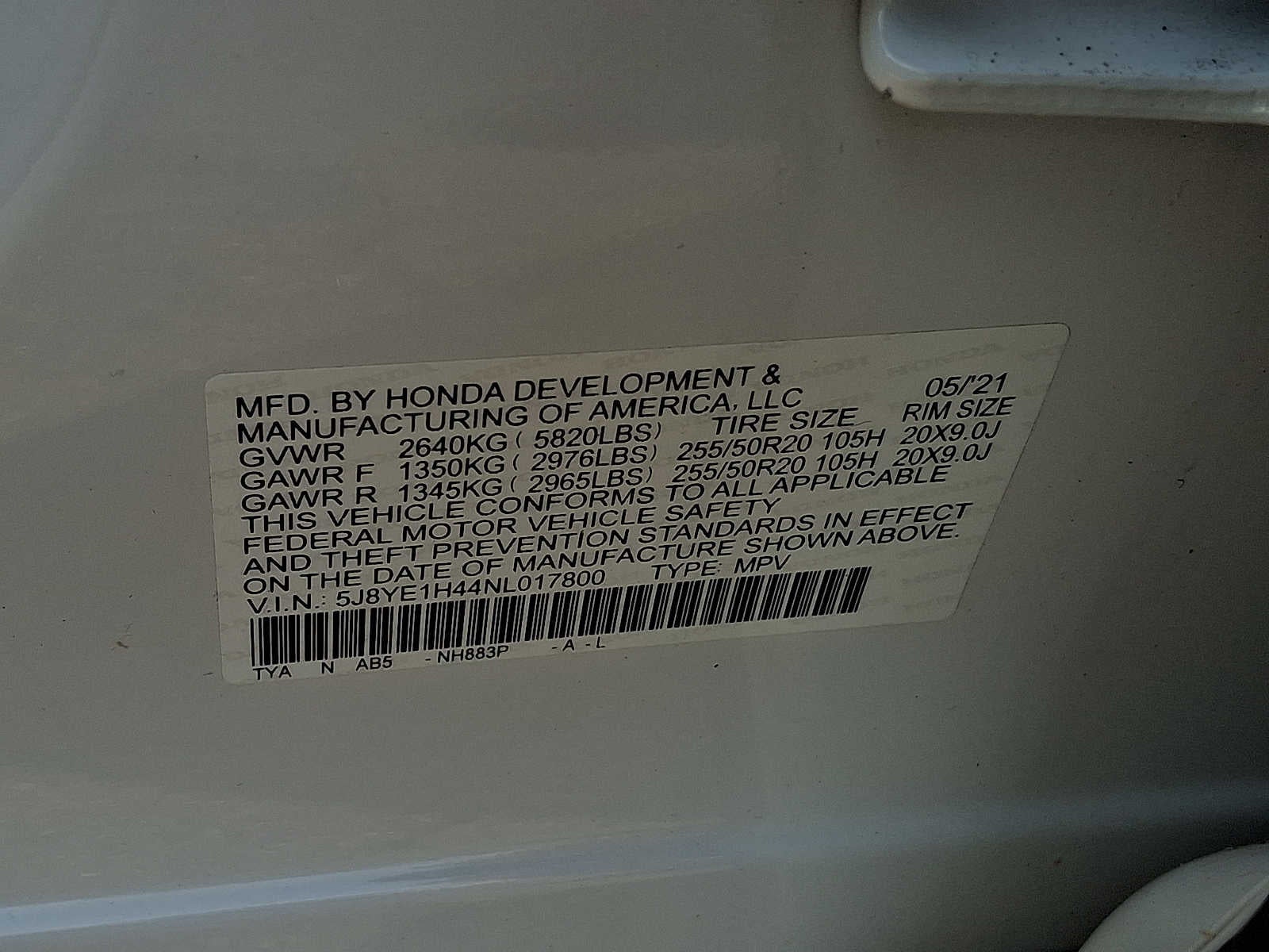 2022 Acura MDX w/Technology Package